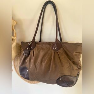 TUMI Women’s Khaki Green Nylon Tote